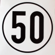 Geschwindigkeits-Schild Aluminium 50 km/h